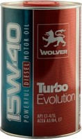 Купити моторне мастило Wolver Turbo Evolution 15W-40 1L  за ціною від 213 грн.