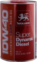 Купити моторне мастило Wolver Super Dynamic Diesel 10W-40 1L  за ціною від 219 грн.