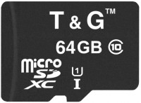 Купити карта пам'яті T&G microSDXC class 10 UHS-I (64Gb) за ціною від 140 грн.