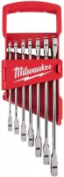Купити набір інструментів Milwaukee MAX BITE ratcheting imperial combination spanner set 7 pc (4932464995)  за ціною від 4762 грн.