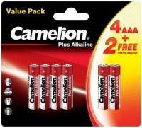 Купить аккумулятор / батарейка Camelion Plus 6xAAA LR03-BP(4+2)  по цене от 90 грн.