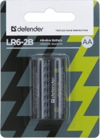 Купити акумулятор / батарейка Defender 2xAA LR6-2B  за ціною від 99 грн.