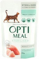 Купити корм для кішок Optimeal Adult Sterilised with Turkey Pouch  за ціною від 38 грн.