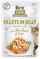 Купити корм для кішок Brit Care Fillets in Jelly with Fine Trout/Cod 85 g  за ціною від 49 грн.