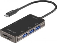 Купити кардридер / USB-хаб Promate PrimeHub-Mini  за ціною від 2399 грн.