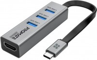 Купить кардридер / USB-хаб Promate MediaHub-C3: цена от 1399 грн.