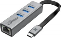 Купить кардридер / USB-хаб Promate GigaHub-C: цена от 983 грн.