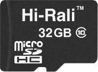 Купити карта пам'яті Hi-Rali microSDHC class 10 + SD adapter (microSDHC class 10 64GB + SD adapter) за ціною від 144 грн.