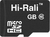 Купити карта пам'яті Hi-Rali microSDHC class 10 + SD adapter (microSDHC class 10 64GB + SD adapter) за ціною від 134 грн.
