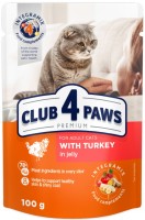 Купити корм для кішок Club 4 Paws Adult Turkey in Jelly 24 pcs  за ціною від 385 грн.