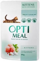 Купити корм для кішок Optimeal Kitten with Chicken Pouch 12 pcs  за ціною від 245 грн.