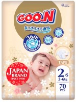 Купити підгузки Goo.N Premium Soft Diapers S (/ 70 pcs) за ціною від 699 грн.