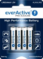 Купить аккумулятор / батарейка everActive Pro Alkaline 4xAAA  по цене от 52 грн.