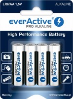 Купить аккумулятор / батарейка everActive Pro Alkaline 4xAA  по цене от 56 грн.