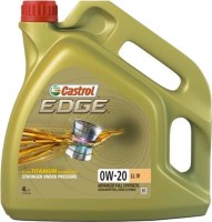 Купить моторне мастило Castrol Edge 0W-20 LL IV 4L: цена от 2011 грн.