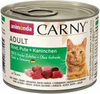 Купити корм для кішок Animonda Adult Carny Beef/Turkey/Rabbit 200 g  за ціною від 74 грн.