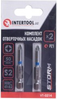 Купить биты / торцевые головки Intertool Storm VT-0214  по цене от 49 грн.