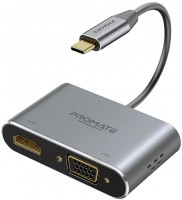 Купить картридер / USB-хаб Promate MediaHub-C2  по цене от 1099 грн.