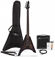 Купить гитара Gear4music Harlem V Bass Guitar 15W Amp Pack  по цене от 14391 грн.