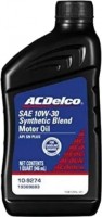 Купить моторное масло ACDelco Synthetic Blend Motor Oil 10W-30 1L: цена от 301 грн.