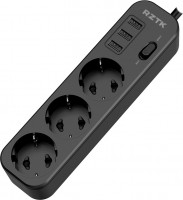 Купить сетевой фильтр / удлинитель RZTK Power Strip 3+3 USB-A: цена от 399 грн.