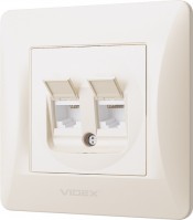 Купить розетка Videx VF-BNSK2PC6TF3-CR  по цене от 152 грн.