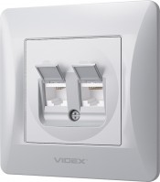 Купить розетка Videx VF-BNSK2PC6TF3-SS  по цене от 173 грн.
