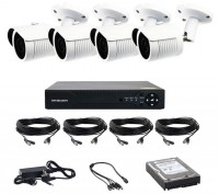 Купить комплект видеонаблюдения CoVi Security AHD-4W 5MP MasterKit/HDD500  по цене от 11218 грн.