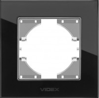 Купити рамка для розетки / вимикача Videx VF-BNFRG1H-B  за ціною від 220 грн.