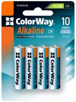 Купити акумулятор / батарейка ColorWay Alkaline Power 4xAA  за ціною від 95 грн.