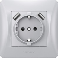 Купить розетка Videx VF-BNSK1GU2-SS: цена от 485 грн.