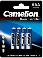 Купити акумулятор / батарейка Camelion Super Heavy Duty 4xAAA Blue  за ціною від 99 грн.