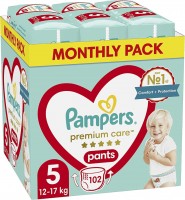 Купити підгузки Pampers Premium Care Pants 5 (/ 102 pcs) за ціною від 1829 грн.