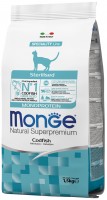 Купить корм для кошек Monge Speciality Line Monoprotein Sterilised Codfish 1.5 kg  по цене от 629 грн.