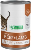 Купити корм для кішок Natures Protection Adult Canned Beef/Lamb 0.4 kg  за ціною від 116 грн.