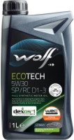Купити моторне мастило WOLF Ecotech 5W-30 SP/RC D1-3 1L  за ціною від 307 грн.