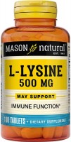 Купить аминокислоты Mason Natural L-Lysine 500 mg (100 tab) по цене от 269 грн.