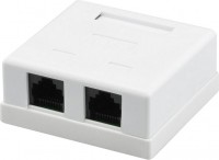 Купить розетка RITAR FTP 8P8C RJ45 2 port CAT 5e Q300: цена от 146 грн.