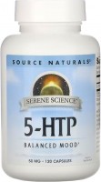 Купити амінокислоти Source Naturals 5-HTP 50 mg (120 cap) за ціною від 931 грн.