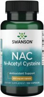 Купити амінокислоти Swanson N-Acetyl L-Cysteine 600 mg за ціною від 709 грн.