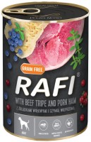 Купить корм для собак Rafi Adult Grain Free Beef Tripe/Pork Ham Canned 800 g: цена от 141 грн.
