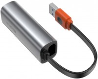 Купить кардридер / USB-хаб BASEUS Steel Cannon Series USB A & Type-C Bidirectional Gigabit LAN Adapter: цена от 736 грн.