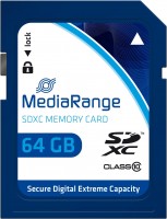 Купити карта пам'яті MediaRange SD Class 10 (SDXC Class 10 64Gb) за ціною від 159 грн.