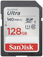 Купити карта пам'яті SanDisk Ultra SDXC UHS-I 140MB/s Class 10 (128Gb) за ціною від 600 грн.