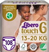 Купити підгузки Libero Touch Open 6 (/ 108 pcs) за ціною від 1719 грн.