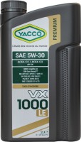 Купить моторное масло Yacco VX 1000 LE 5W-30 2L  по цене от 753 грн.