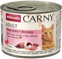 Купити корм для кішок Animonda Adult Carny Turkey/Chicken/Shrimps 200 g  за ціною від 74 грн.
