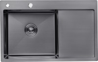 Купити кухонна мийка KRONER Schwarze-7849LHM CV025278  за ціною від 4154 грн.