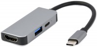 Купить картридер / USB-хаб Cablexpert A-CM-COMBO3-02  по цене от 528 грн.