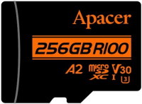 Купити карта пам'яті Apacer microSDXC UHS-I U3 V30 A2 (256Gb) за ціною від 708 грн.